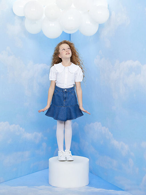 Basic K?z ?ocuk Jean Etek