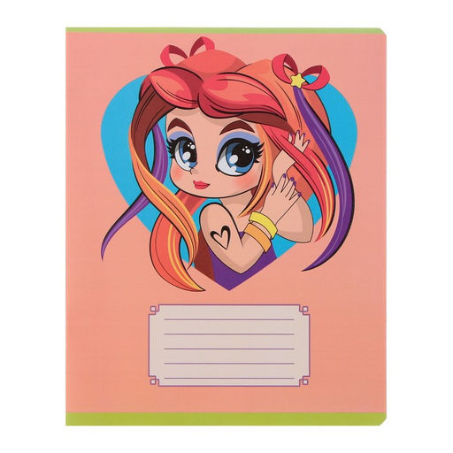 Комплект тетрадей из 10 штук 12 листов в узкую линию Модница, обложка мелованная бумага, ВД-лак, блок офсет - Calligrata фото 7