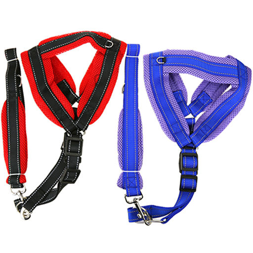 Поводок для собаки 115х2см со шлейкой, полиэстер, цвета микс (Китай) - Pet toys фото 2