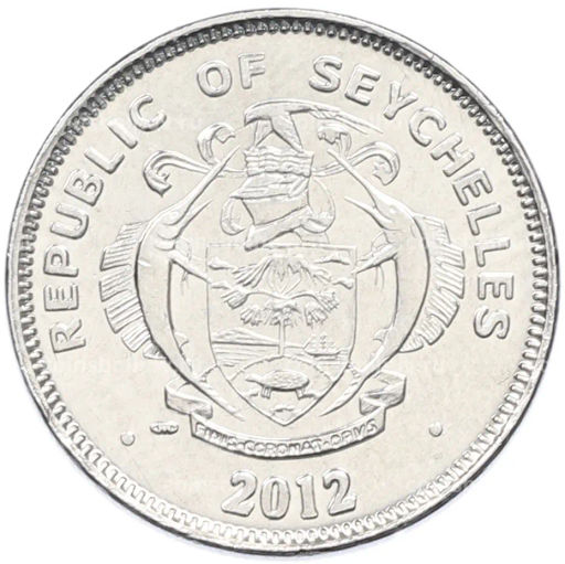 Монета 25 центов 2012 года Сейшелы