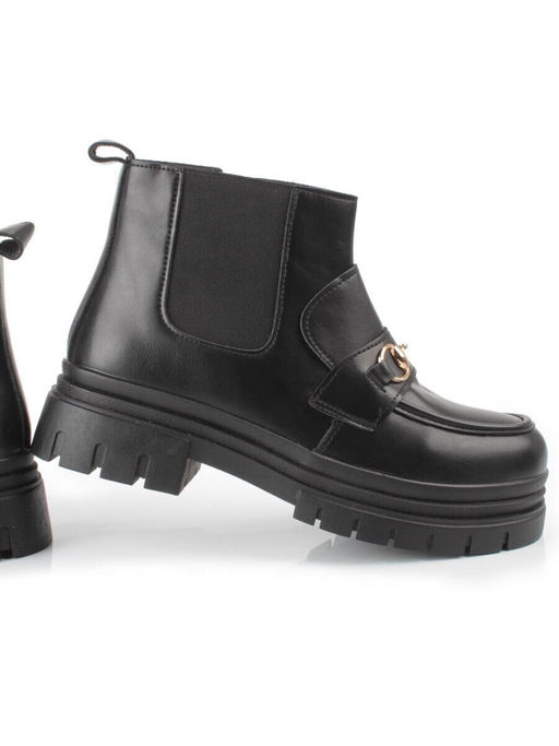 01-FR19-2 BLACK Ботинки демисезонные женские