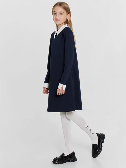 Цена за 3 пары! Колготки детские белые с рисунком в виде бантиков - Mark formelle фото 2