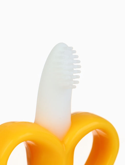 Прорезыватели силиконовые для зубов «Банан и погремушка», набор 2 шт.