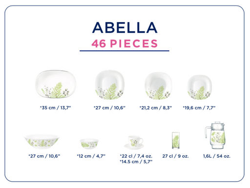 Столовый набор КАРИН АБЕЛЛА 46 предметов