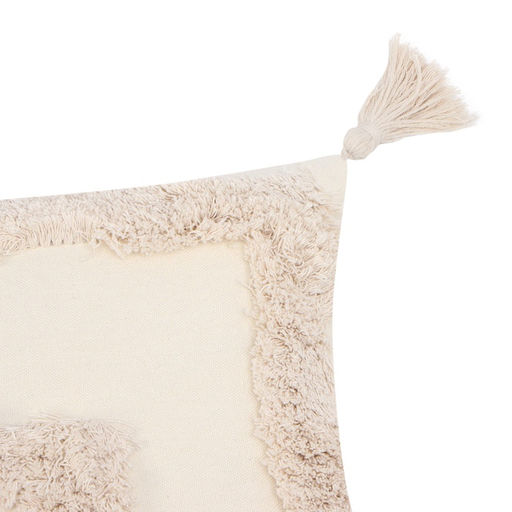 Наволочка декоративная Этель Бохо, 45х45 см, цвет молочный, 100% хлопок  фото 8