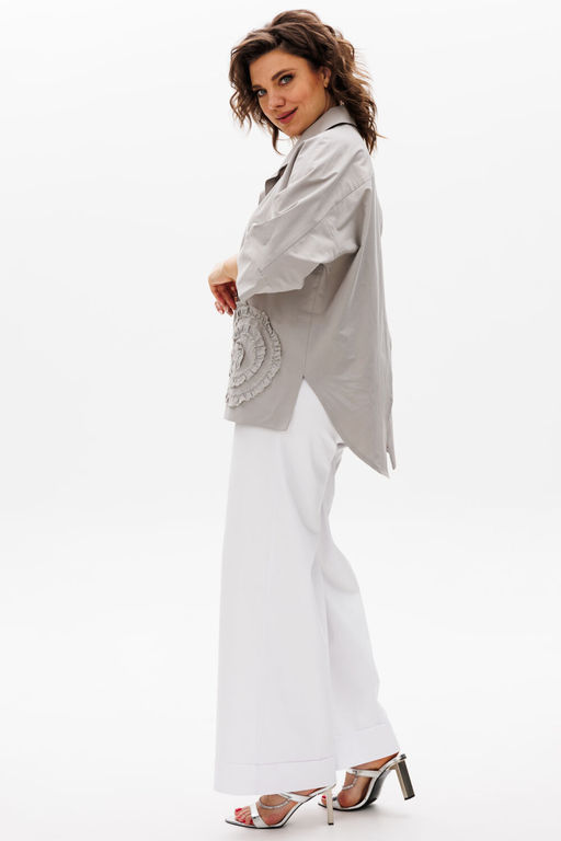 Рубашка Michel Chic 786 светло-серый  фото 3