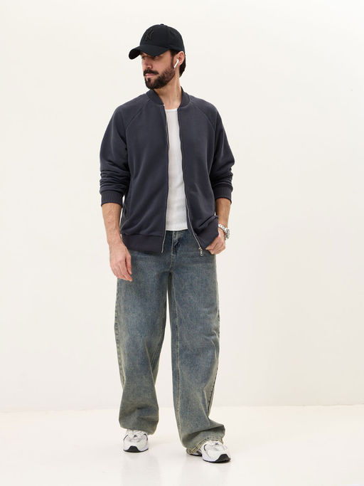 Толстовка мужская 25134-530 футер графитовый