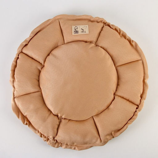 Лежанка для кошек и собак двусторонняя бежевая, 50-30х12 см - Пушистое счастье фото 5