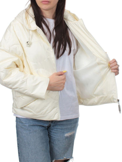 23-061 MILK Куртка оверсайз демисезонная женская (синтепон 100 гр.)