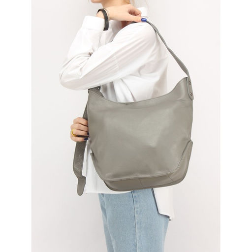 Сумка женская натуральная кожа GU 1002-8320, 1отд+еврокарм, плечевой ремень, серый SALE 251645 - Adelia фото 10