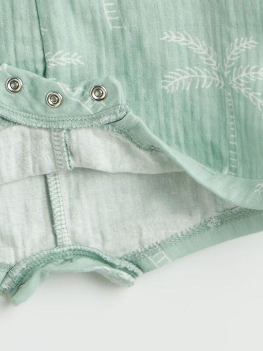 Bisiklet Yaka Erkek Bebek M?slin Tulum