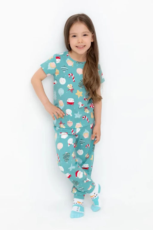 К 1597/пыльная бирюза,игрушки на елку пижама дет - Crockid фото 4
