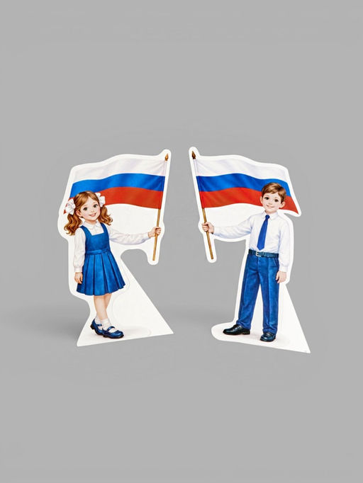 Набор оформительский "Россия в нашем сердце" (5 предметов)
