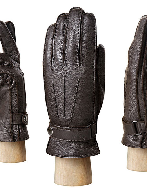 Перчатки мужские 100% ш HS419 brown