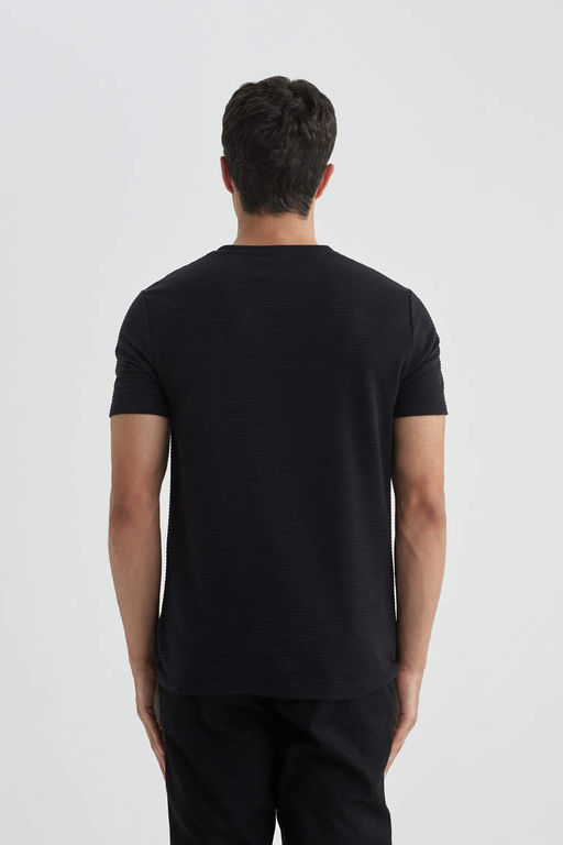 Облегающая футболка с круглым вырезом и короткими рукавами - Defacto фото 7