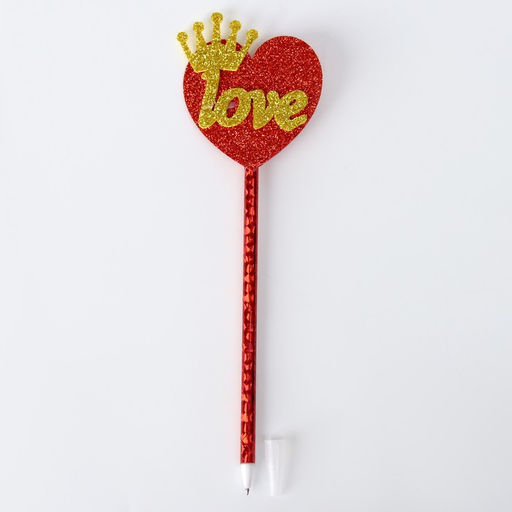 Цена за 12 шт. Ручка Любовь, синие чернила, МИКС - Simaland фото 3