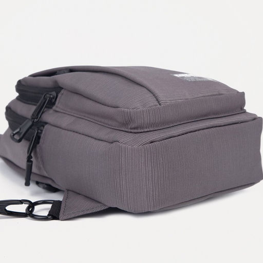 Сумка слинг мужская из текстиля, отверстие для наушников, цвет серый - Simaland фото 4