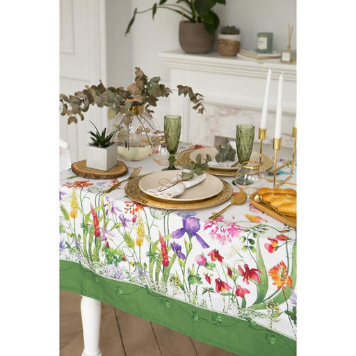 Скатерть Этель Луговые цветы 220х150 см, 100 % хл, саржа 190 гр/м2  фото 6