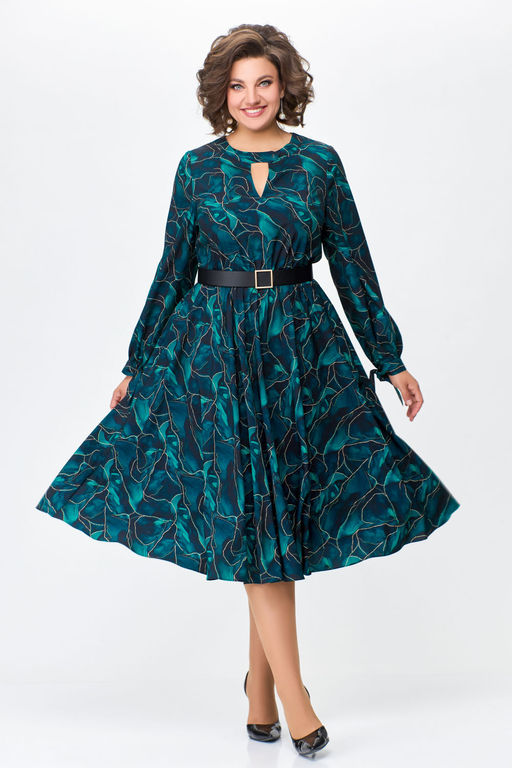 Блуза Swallow 803.2 черный+серебряный узор фото 943