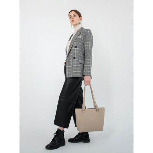 Сумка-тоут на молнии, наружный карман, цвет бежевый - Simaland фото 4