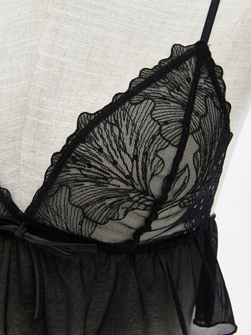 Balensiz Dolgusuz Dantelli Fantezi Bralet