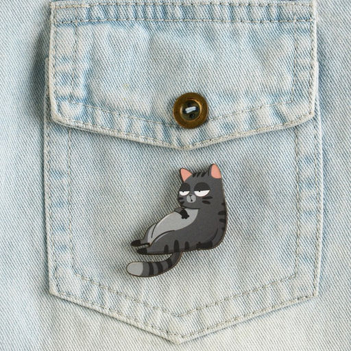 Цена за 2 шт. Значок деревянный Талисман на пофигизм, 4?3.7 см