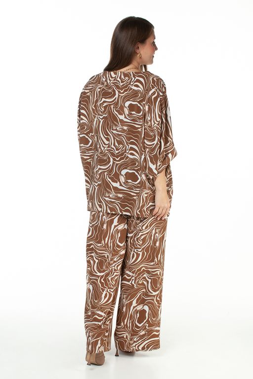 Брюки женские 121/03/Коричневый, бежевый - Rise фото 4