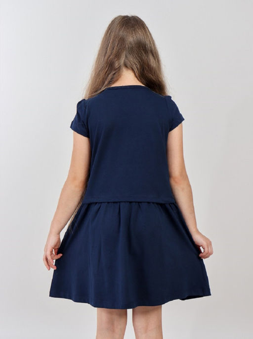 CRB wear / CWKG 63934-41 Платье для девочки,темно-синий  фото 3