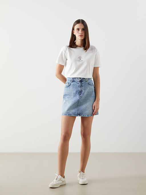 Standart Fit Kad?n Jean Etek