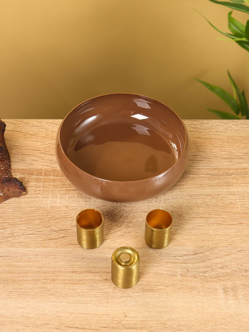 Подсвечник на 3 свечи на магнитах «Бисквит», 13×13×4 см