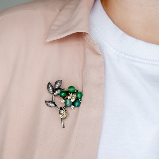 Брошь Арт. 3-3977-B - MyGemma фото 2