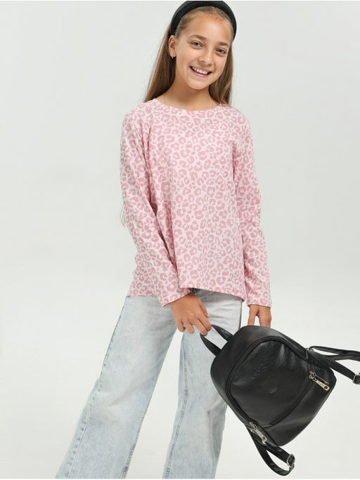 Лонгслив Леопард Детский Коричн - София фото 5