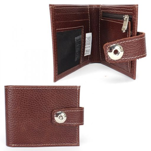 Портмоне мужское Croco-ПР-908 натуральная кожа 3 отд, 3 карм, коричневый флотер пулл-ап (208) 239829