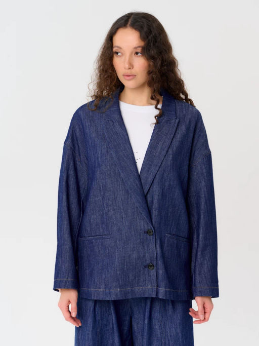 Пиджак женский 12421-64010 blue - Eleganzza фото 4