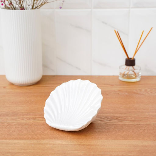 Набор для ванной «Ариэль», 2 предмета, дозатор 480 мл, мыльница, белый перламутровый