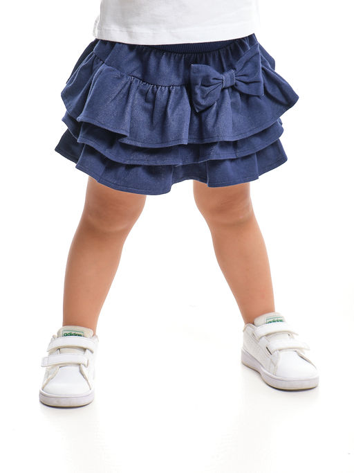 Юбка для девочки UD 1265 синий - Mini maxi фото 3