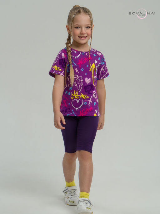 Костюм Актив граффити слива-фиолет - Sovalina фото 10