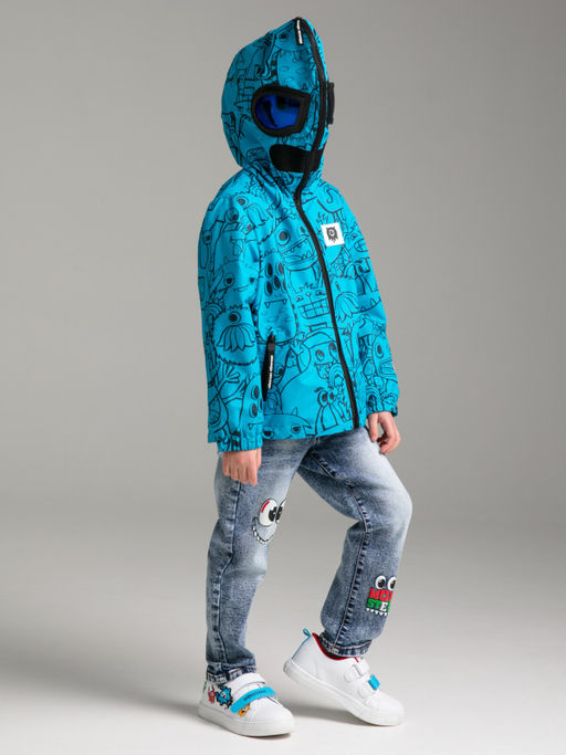 12312131 Куртка с полиуретановым покрытием для мальчиков