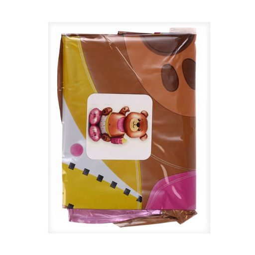 Воздушный шар фольгированный 55" «Мишка с бутылкой на подставке», под воздух