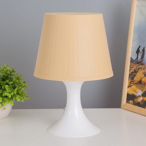 Настольная лампа 1340005 1хE14 15W бежевый d=19.5 высота 28 см RISALUX