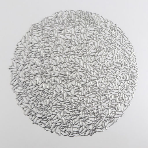 Цена за 12 шт. Салфетка сервировочная на стол Манифик, d=38 см, цвет серебряный - Simaland фото 4