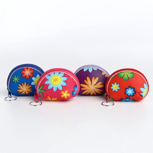 Кошелёк детский Цветочки, маленький, монетница, МИКС