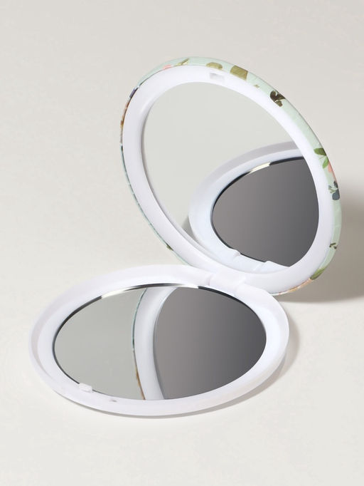 Цена за 3 шт. Зеркало складное «Цветы», d=7.5 см, с увеличением х2, рисунок МИКС