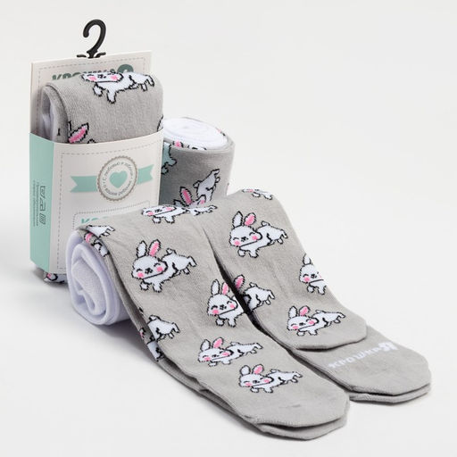 Колготки детские «Крошка Я. Зайка», рост 86-92 см, серые