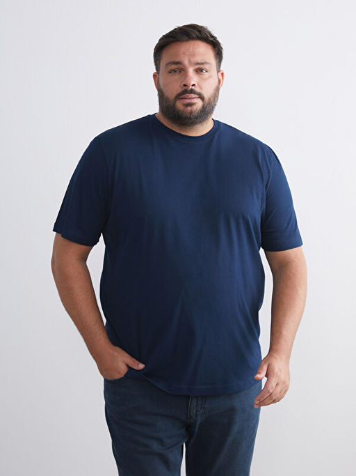 Bisiklet Yaka Penye Erkek Ti??rt