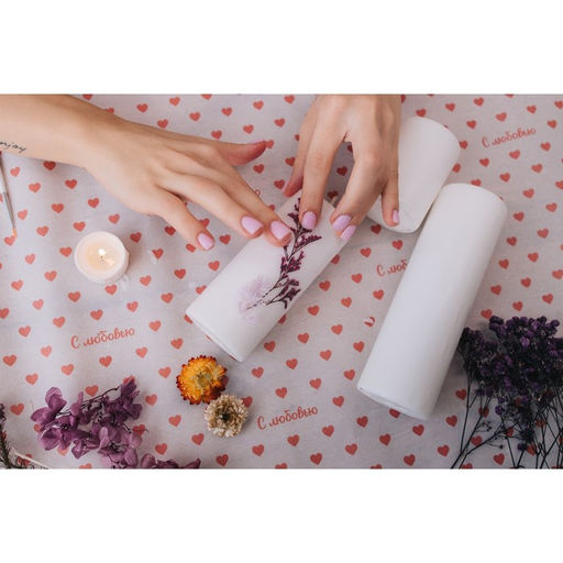 Цена за 2 шт. Свеча-цилиндр, 4×12 см, 15 ч, белая