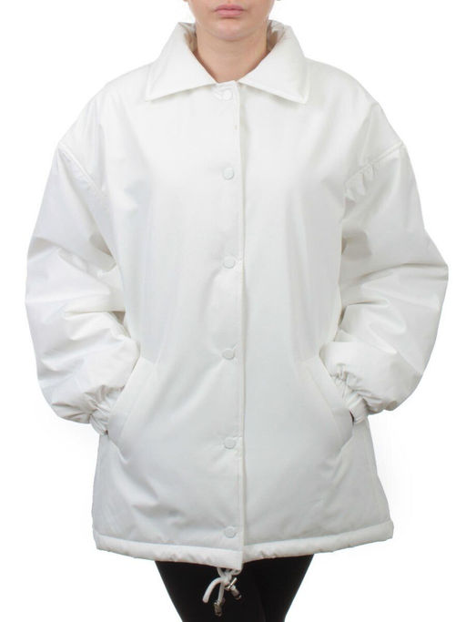 H24-216 WHITE Куртка демисезонная женская (100 гр. синтепон) - Fashion фото 3