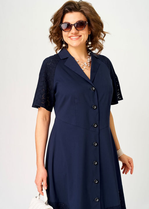 Платье EVA GRANT 7216 синий