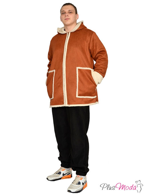 Дубленка-куртка Модель №1790 размеры 44-84 - Plusmoda фото 6