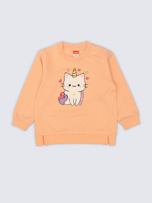 CRB wear / CSBG 90291-47-434 Комплект для девочки (толстовка, брюки),персиковый/Ex.Cherubino  фото 2